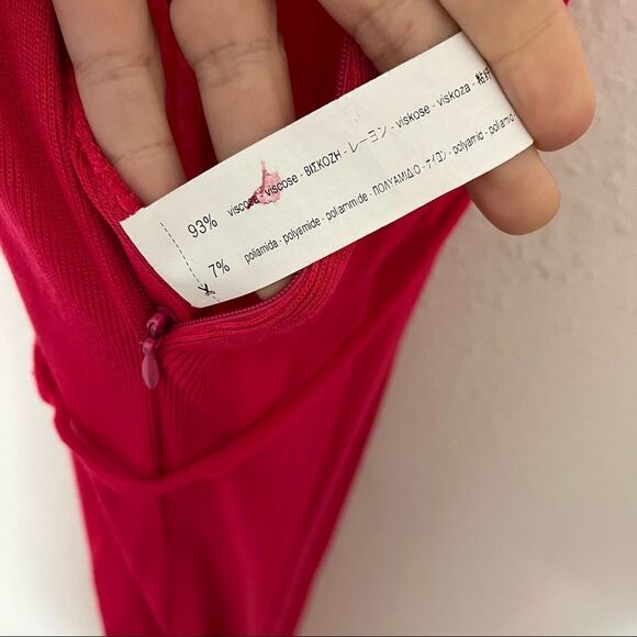 Zara Pink Sleeveless Ribbed Knit Jumpsuit Romper - Picture 9 of 11